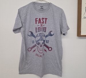 Discovery Fast n Loud Men's Gray Graphic T-Shirt
